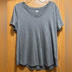 Old Navy Charcoal V-Neck Tee